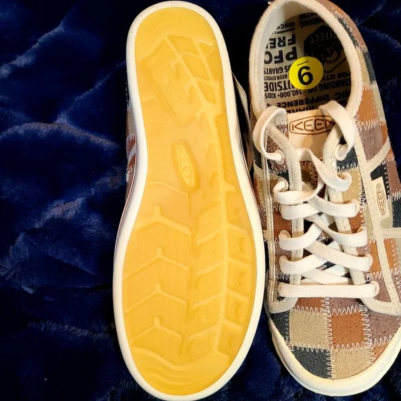 KEEN Eldon Harvest Leather Casual Sneakers - Patchwork NWT - Picture 3 of 5